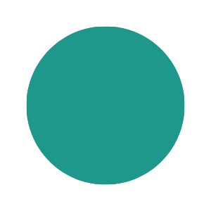 The solid teal hollow circle represents easy trails in the park. 